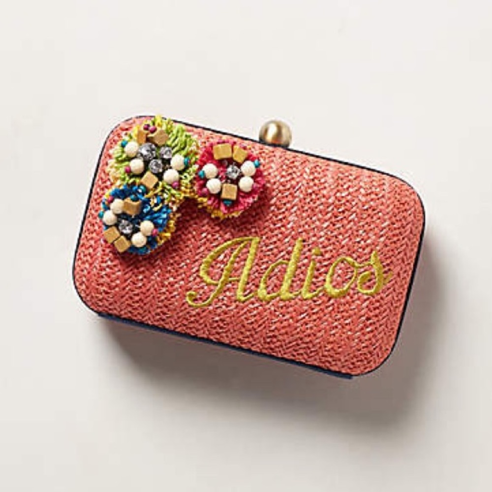 Anthropologie Adios Box Clutch